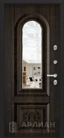 Фото №2 «Входная дверь с зеркалом в отделке Бетон №9»