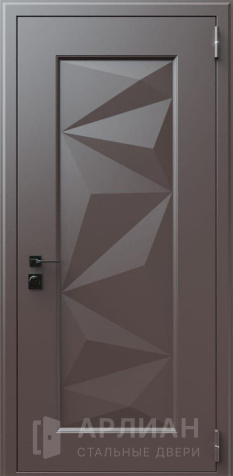 Фото «Входная двухконтурная дверь с темной филенкой №628»